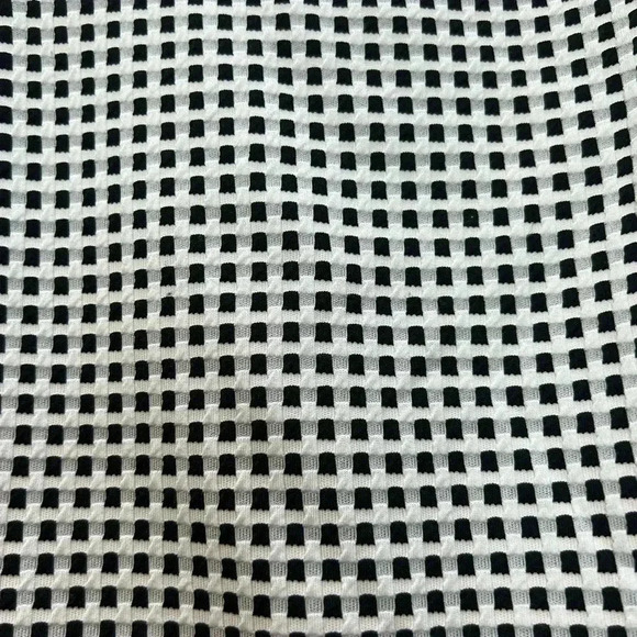 Sandra Darren Red Black and White Sleeveless Dress Size 14​ - Picture 7 of 11